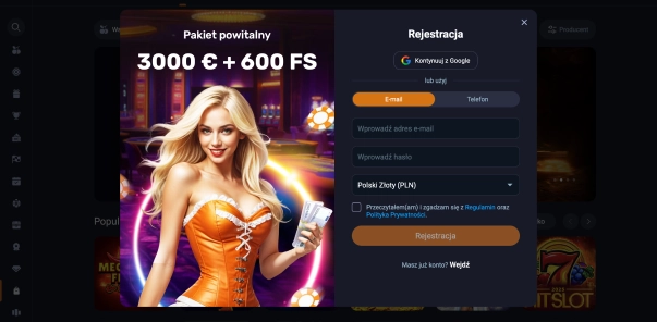Szybkie logowanie do panelu Vox Casino
